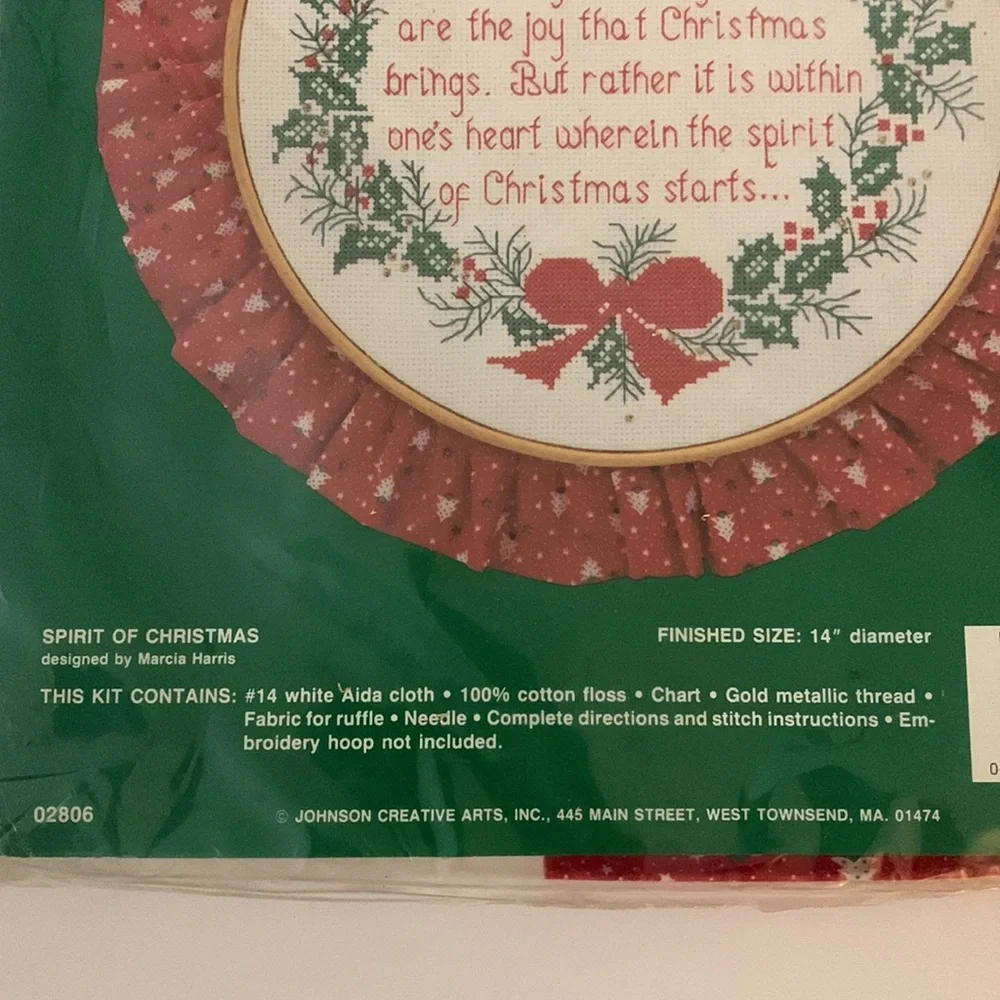VTG Needle Treasures Spirit of Christmas Counted Cross Stitch Kit Marcia Harris